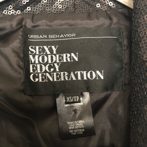 Urban Behavior black sequin vest - Picture 4 of 4